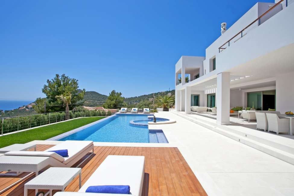 Luxusvilla in Puerto de Andratx mit Blick auf den Hafen